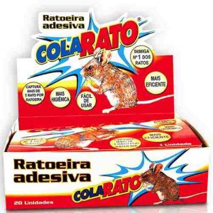 Ratoeira Adesiva Cola Rato Caixa 20 Unds